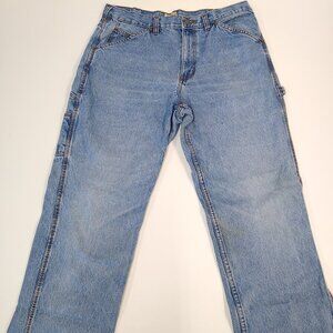 C.E. Schmidt Workwear Carpenter Blue Jeans Men's 38x34 Relaxed Fit Denim Cotton
